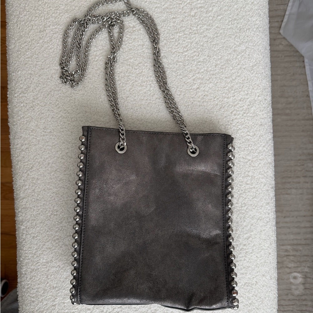 Stylish Gray Chain Strap Women's Bag